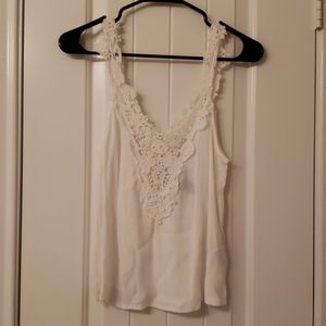 Forever 21 White Crochet Summer Top